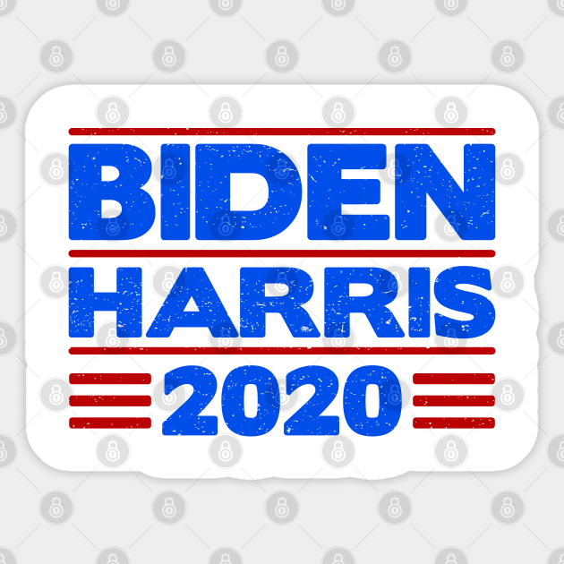 joe biden and kamala harris for president 2020 Sticker by sober artwerk